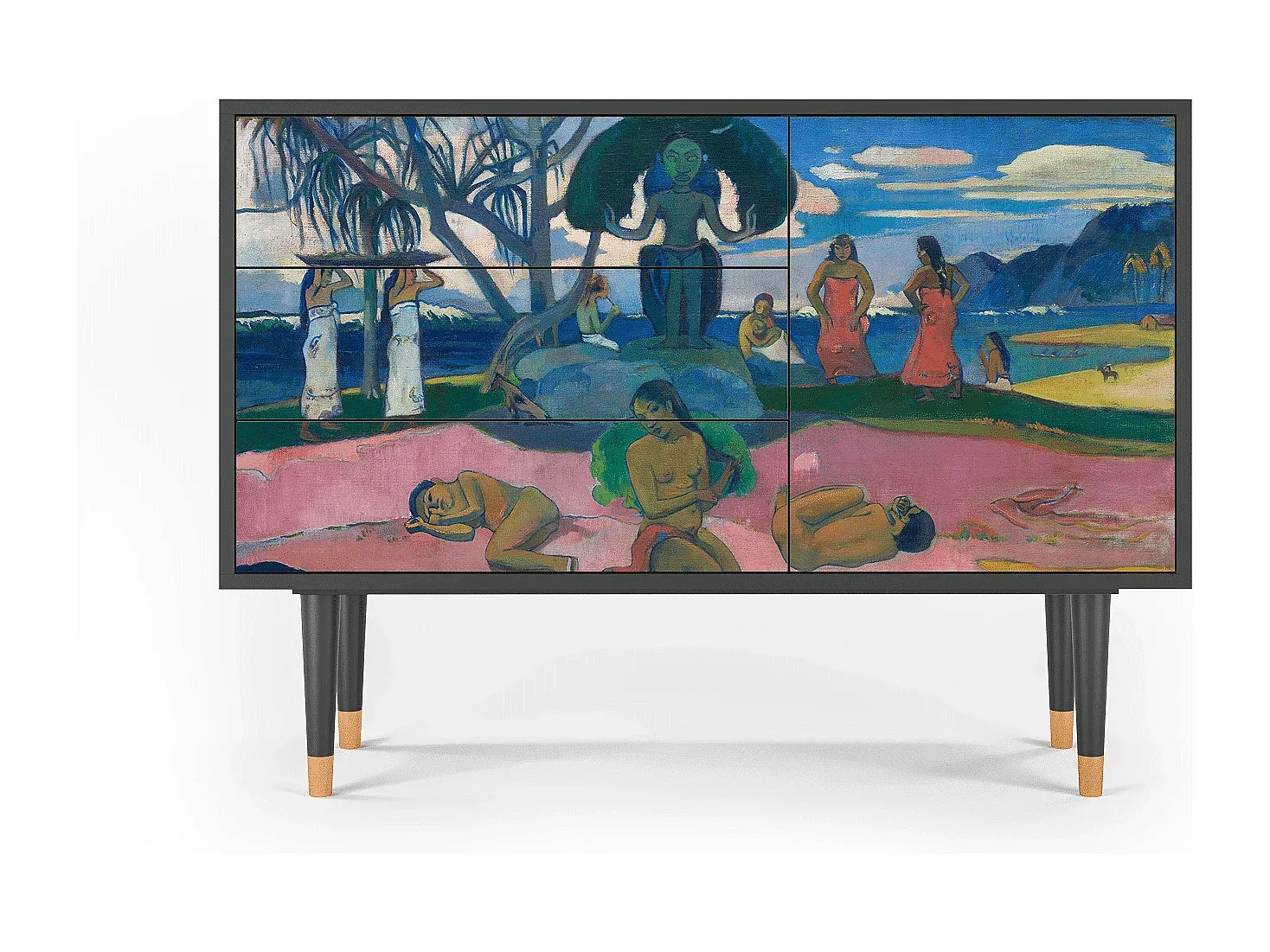 Modernes Sideboard mit Stauraum, Anthrazit