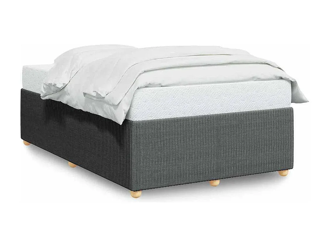Stoffbettgestell Dunkelgrau 120x190 cm