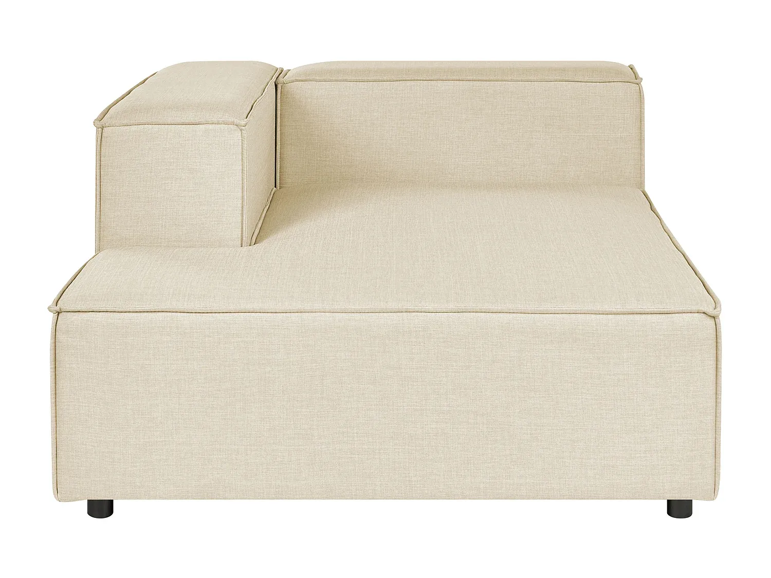 Elegante Chaiselongue aus Leinen in Beige