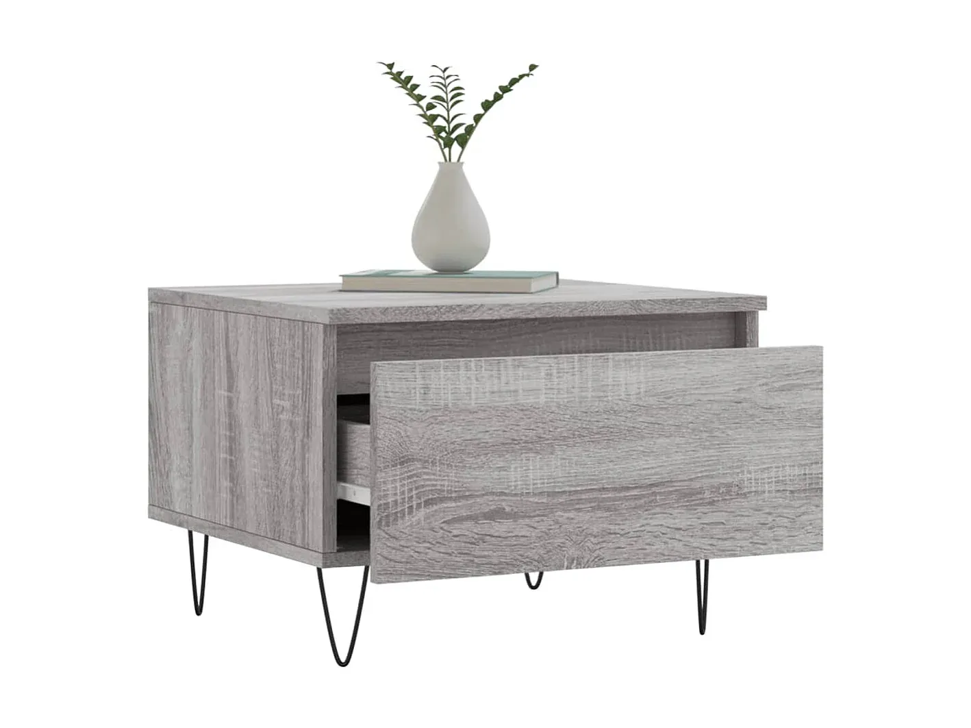 Moderner Couchtisch-Set in Grau Sonoma Holzoptik