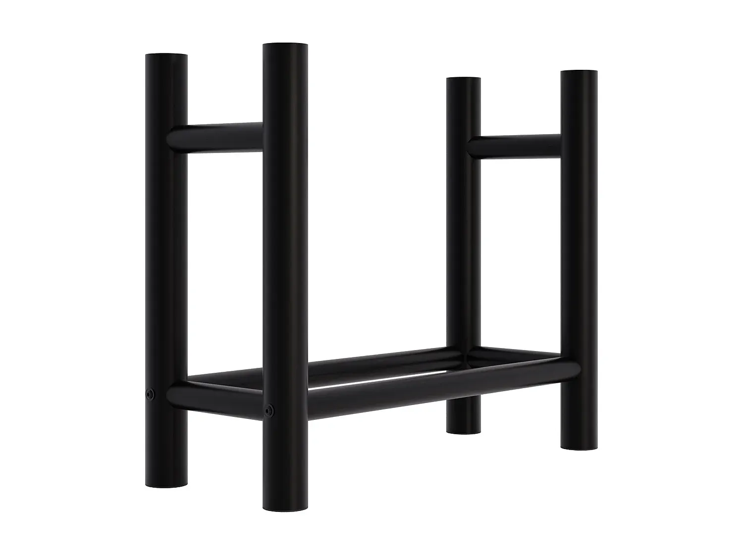 Metall Kaminholzregal schwarz 60x30x60 cm