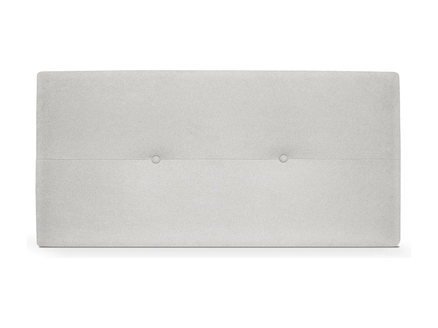 Stoff-Kopfteil mit Knöpfen 95x50cm in Perlgrau