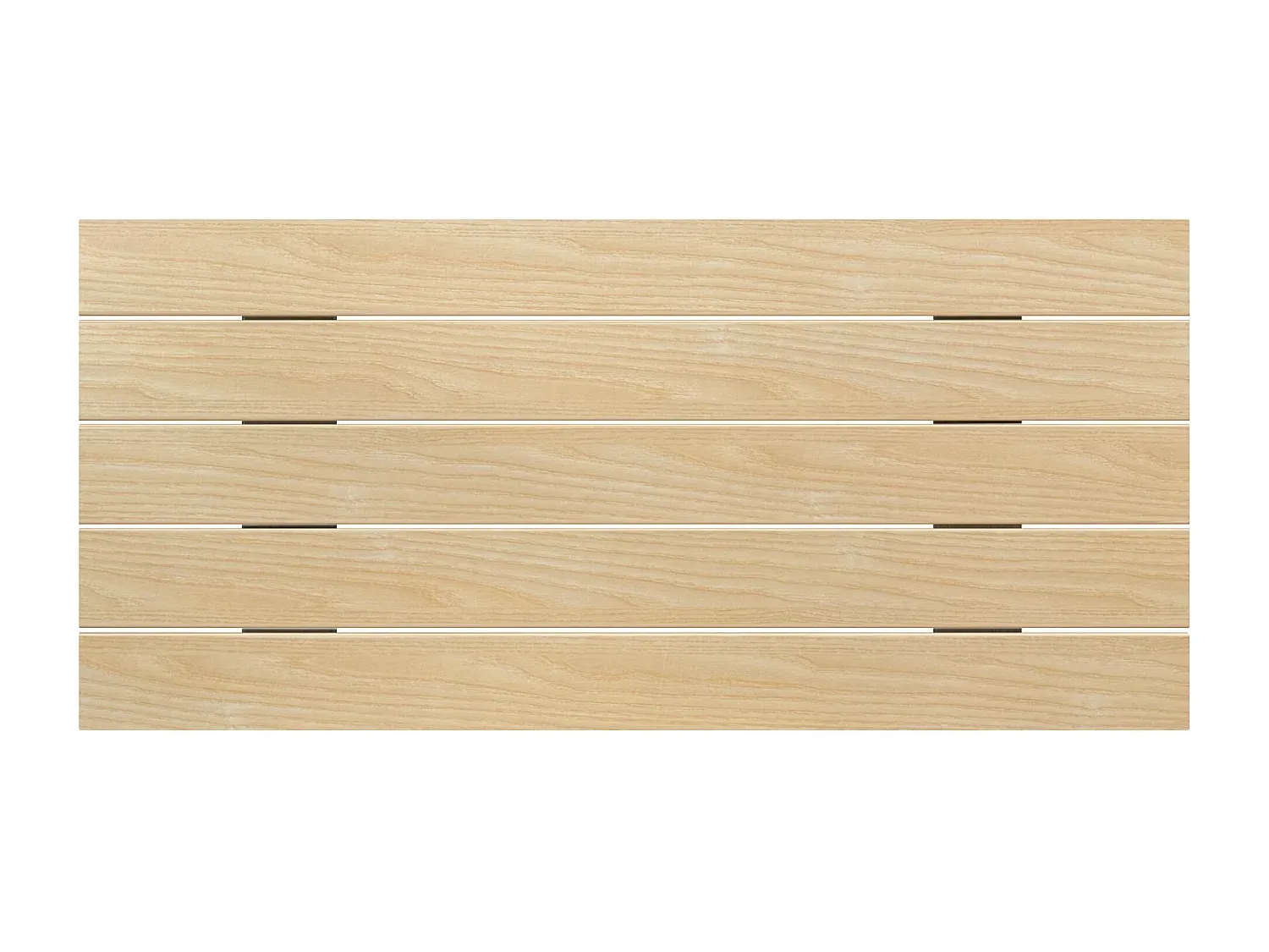 Horizontales Kopfteil aus recyceltem Holz im Palettenstil, 80 x 46 cm, Naturholz