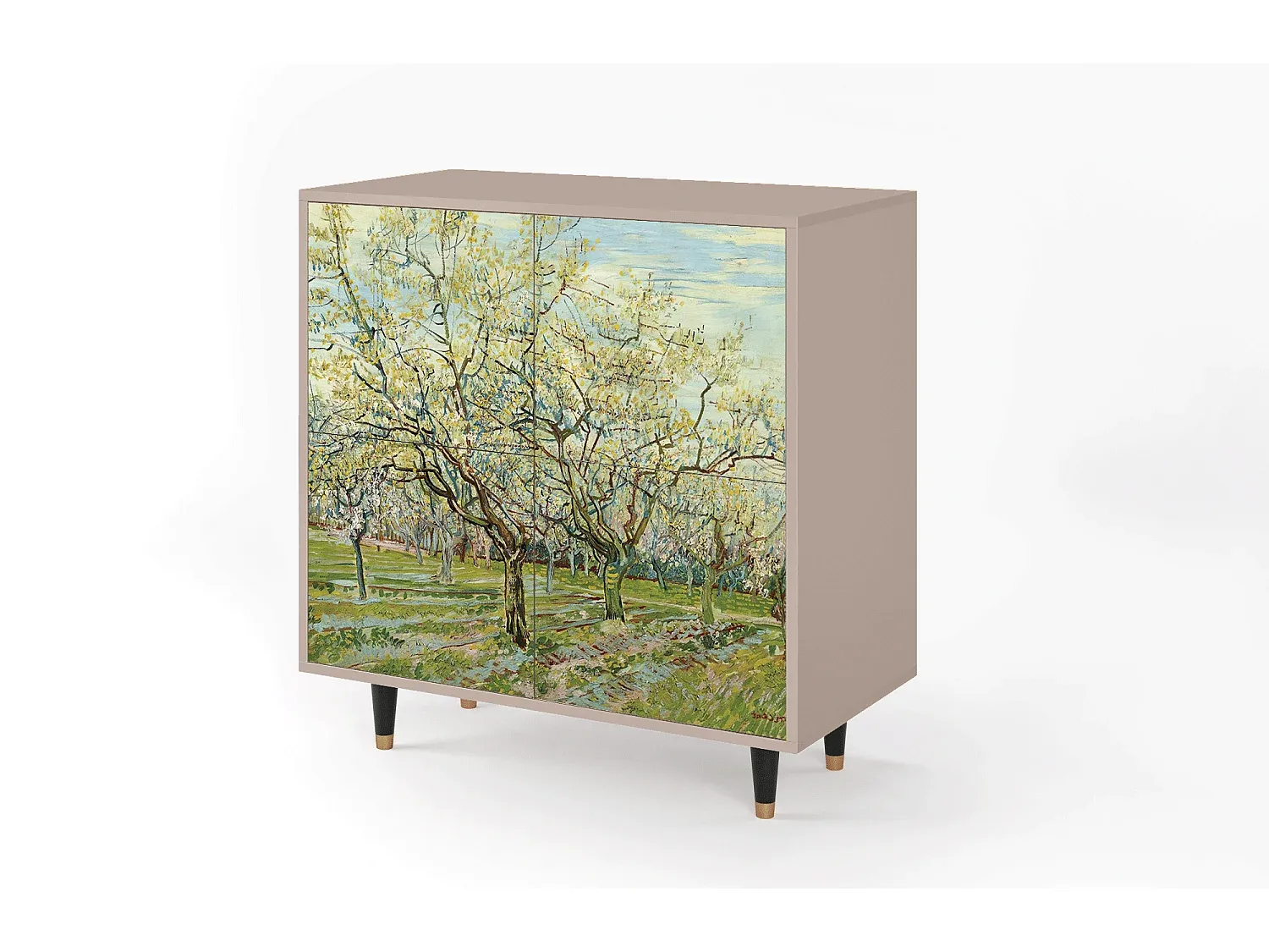 Moderner Mehrzweckschrank mit Schubladen und Türen