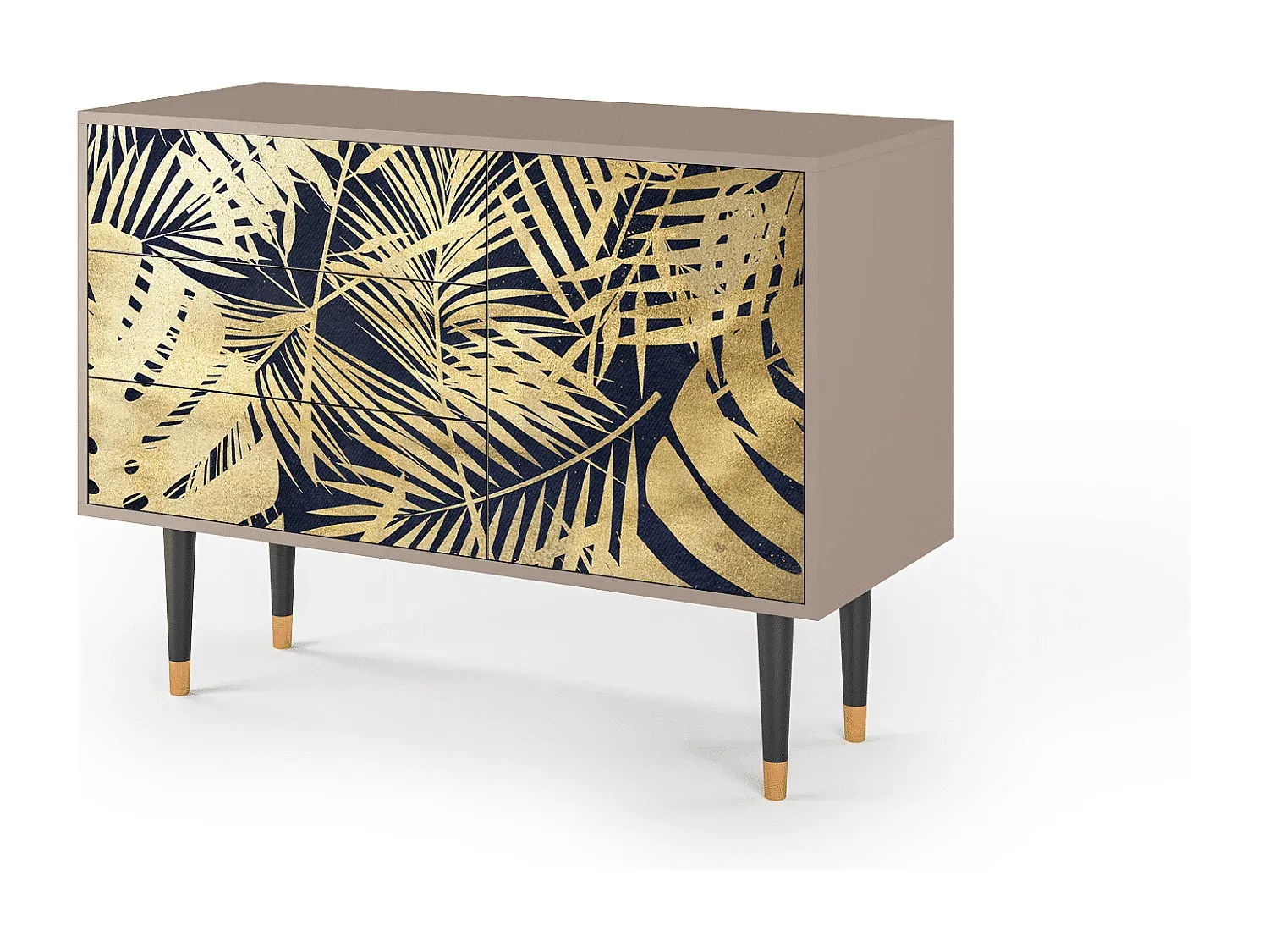 Moderner Sideboard mit Dschungelmotiv, 115x84x41 cm