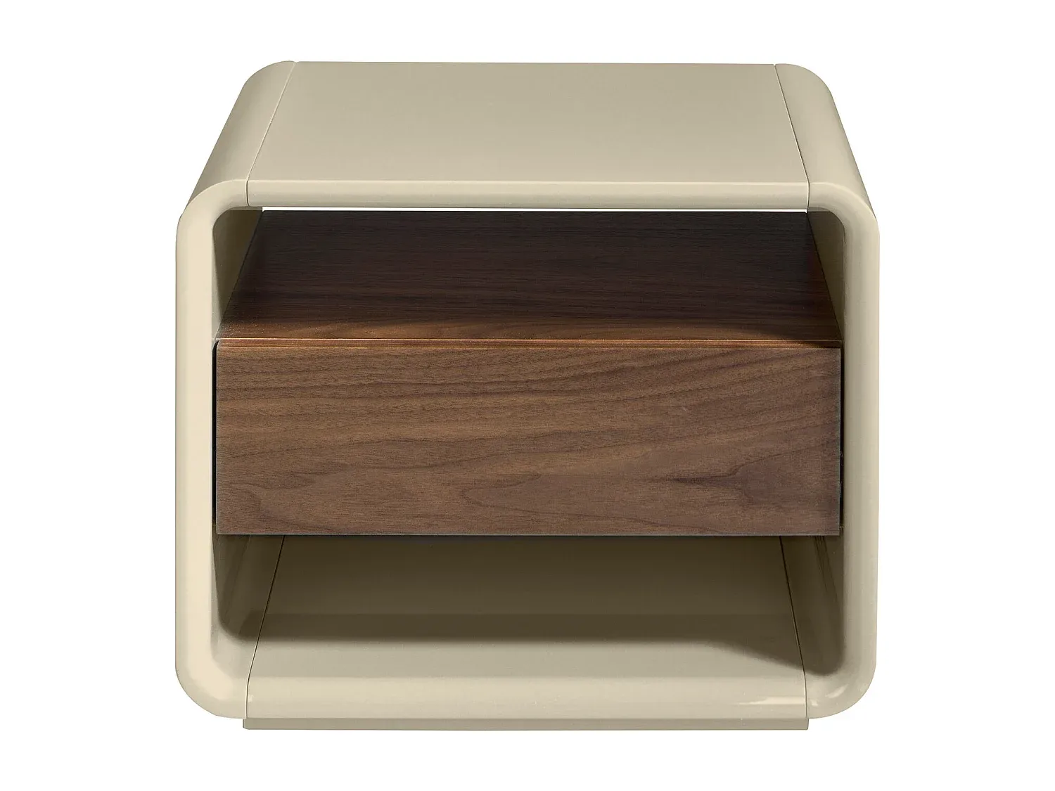 Moderner Nachttisch aus Holzmaterialien