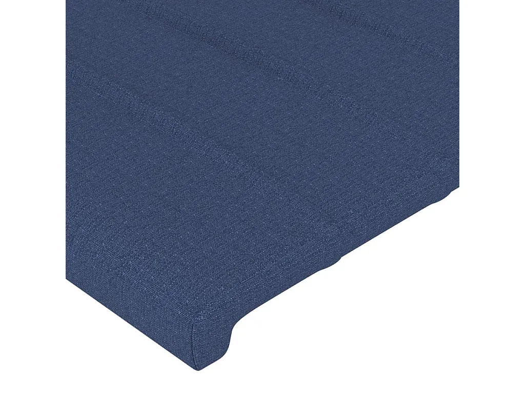 Blaues Kopfteil mit Ohren für Bett, 163x23x78/88 cm, Stoff