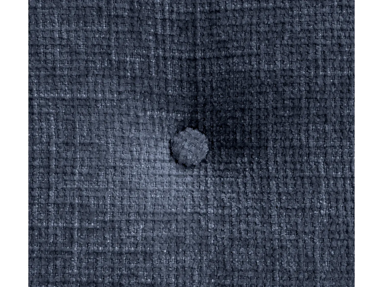 Kopfteil aus Naturwolle mit Knöpfen und Beinen 95x105 cm Blau