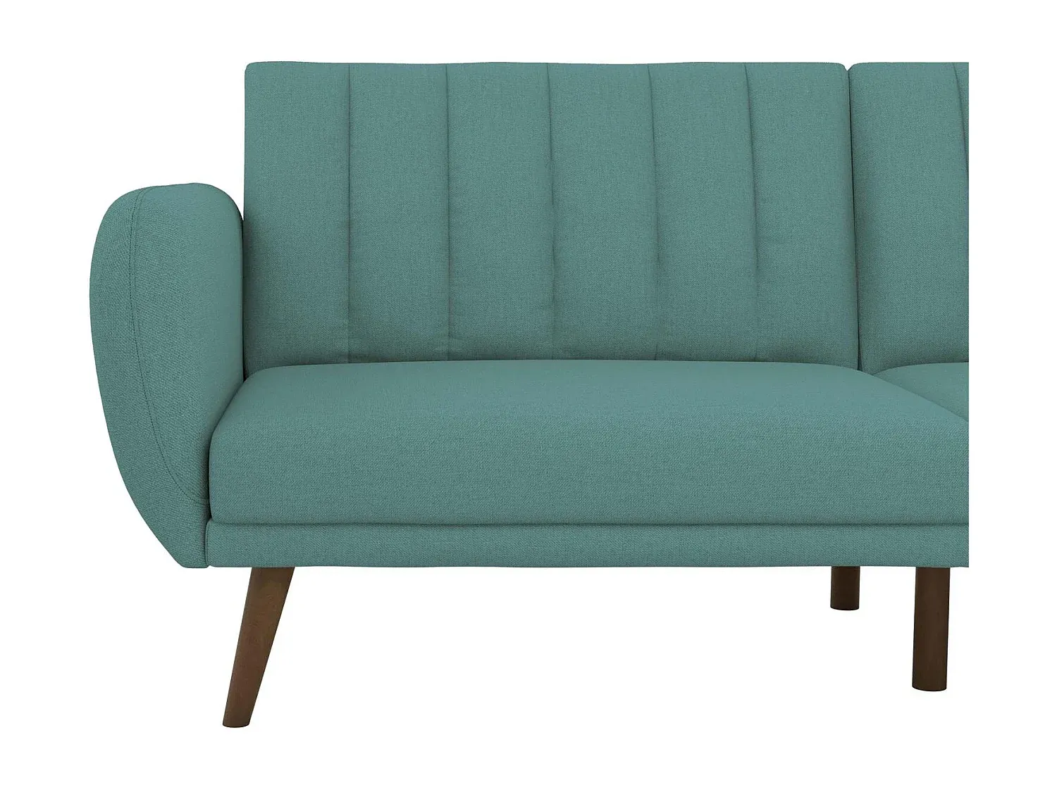 Gemütliches Schlafsofa in Hellblau für 3 Personen