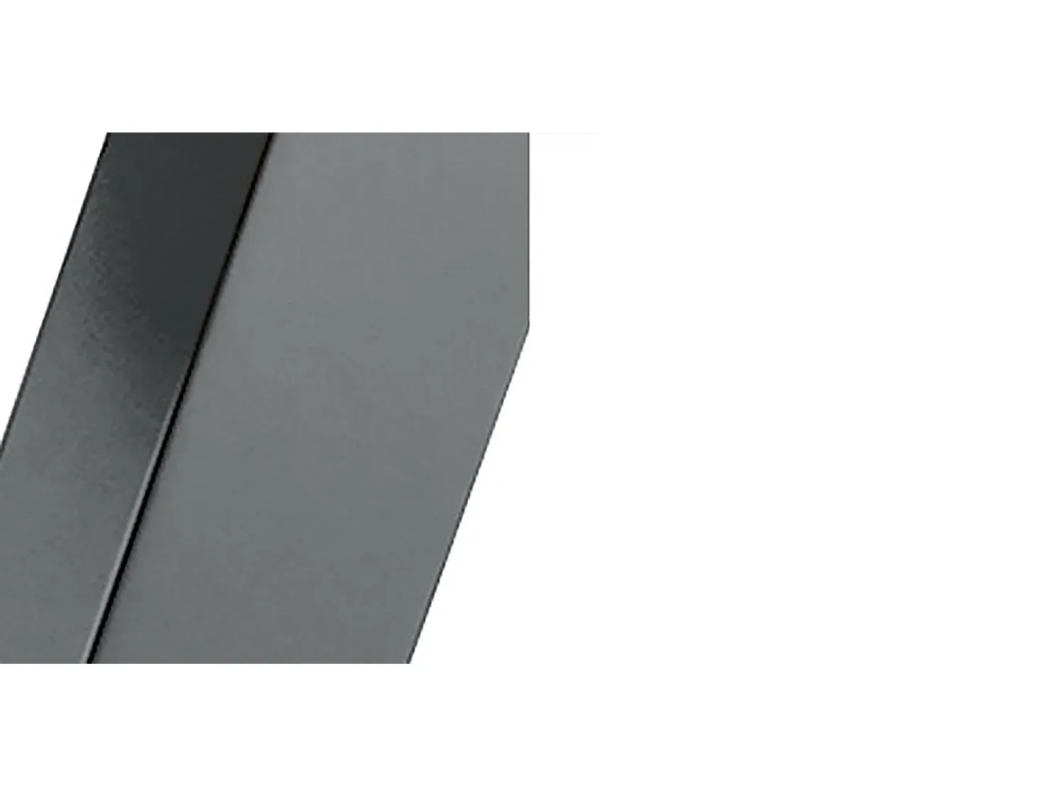 Moderner Esstisch in Weiß und Graphit, ausziehbar auf 140 cm