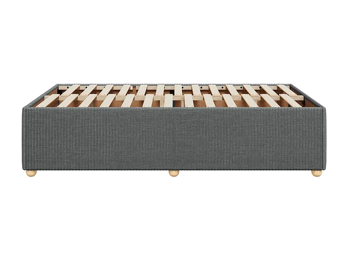 Stoffbettgestell Dunkelgrau 120x190 cm