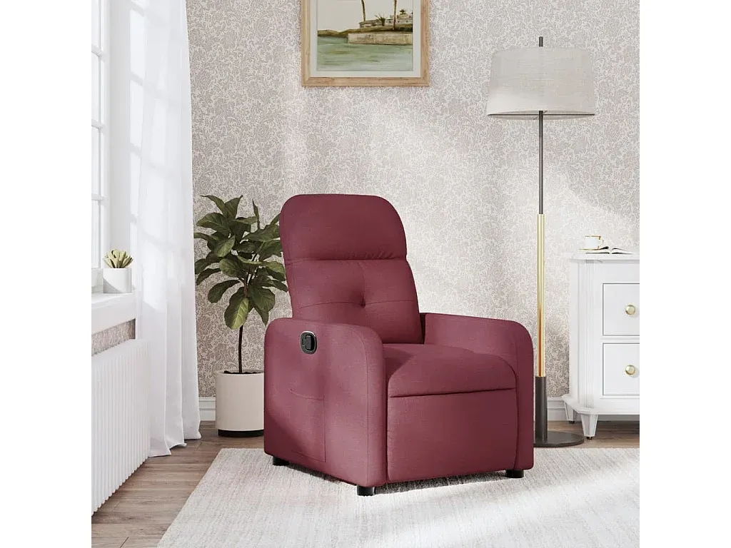 Komfortabler Relaxsessel in Weinrot