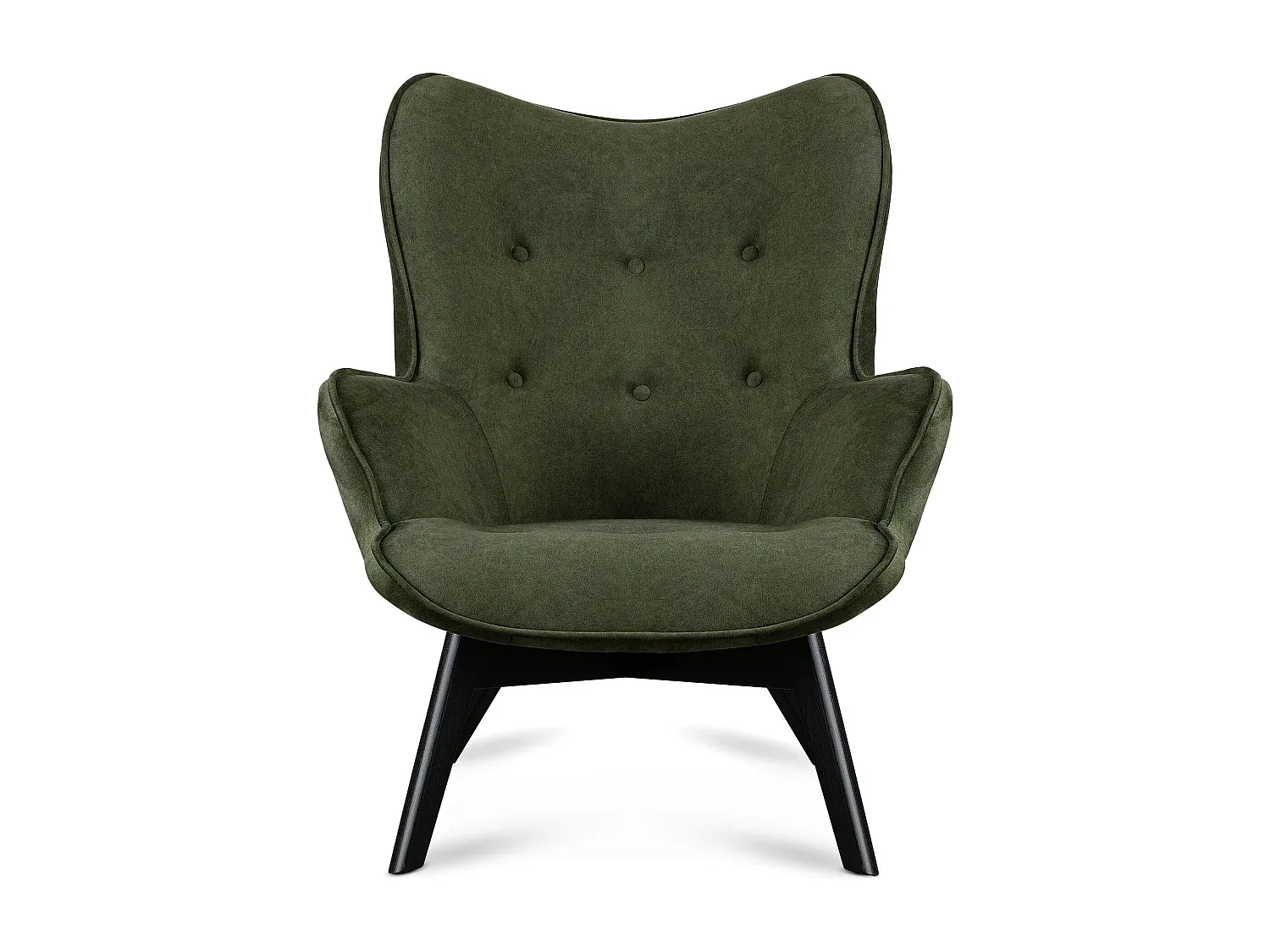 Moderner Einzelsessel in Dunkelgrün
