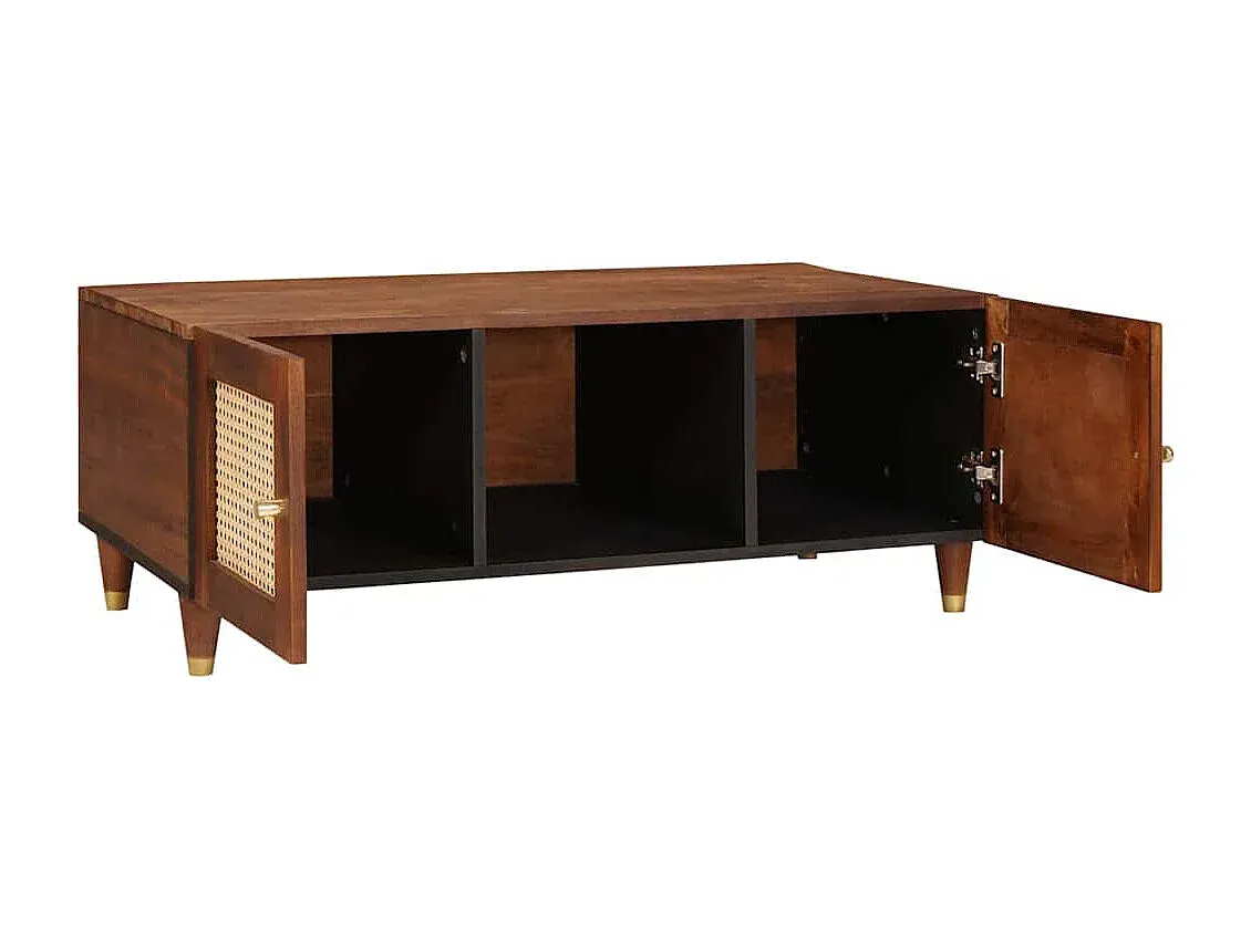 Moderner Holztisch für Wohnzimmer, Braun, 100x54x40 cm