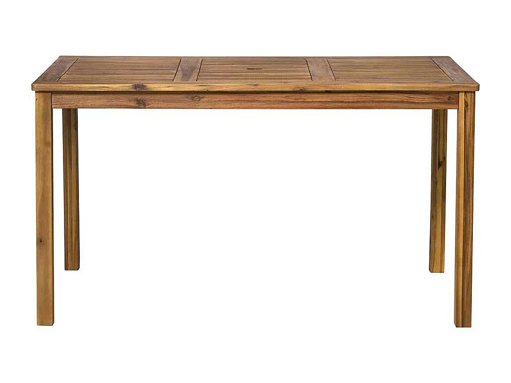 Robuster Gartentisch aus Akazienholz für den Außenbereich