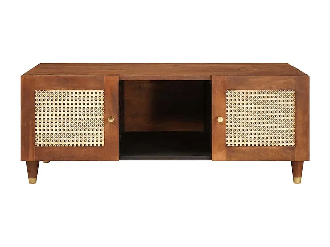 Moderner Holztisch für Wohnzimmer, Braun, 100x54x40 cm