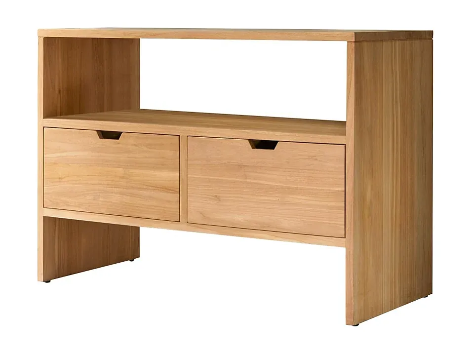 Teakholz Aufbewahrungseinheit 110 cm