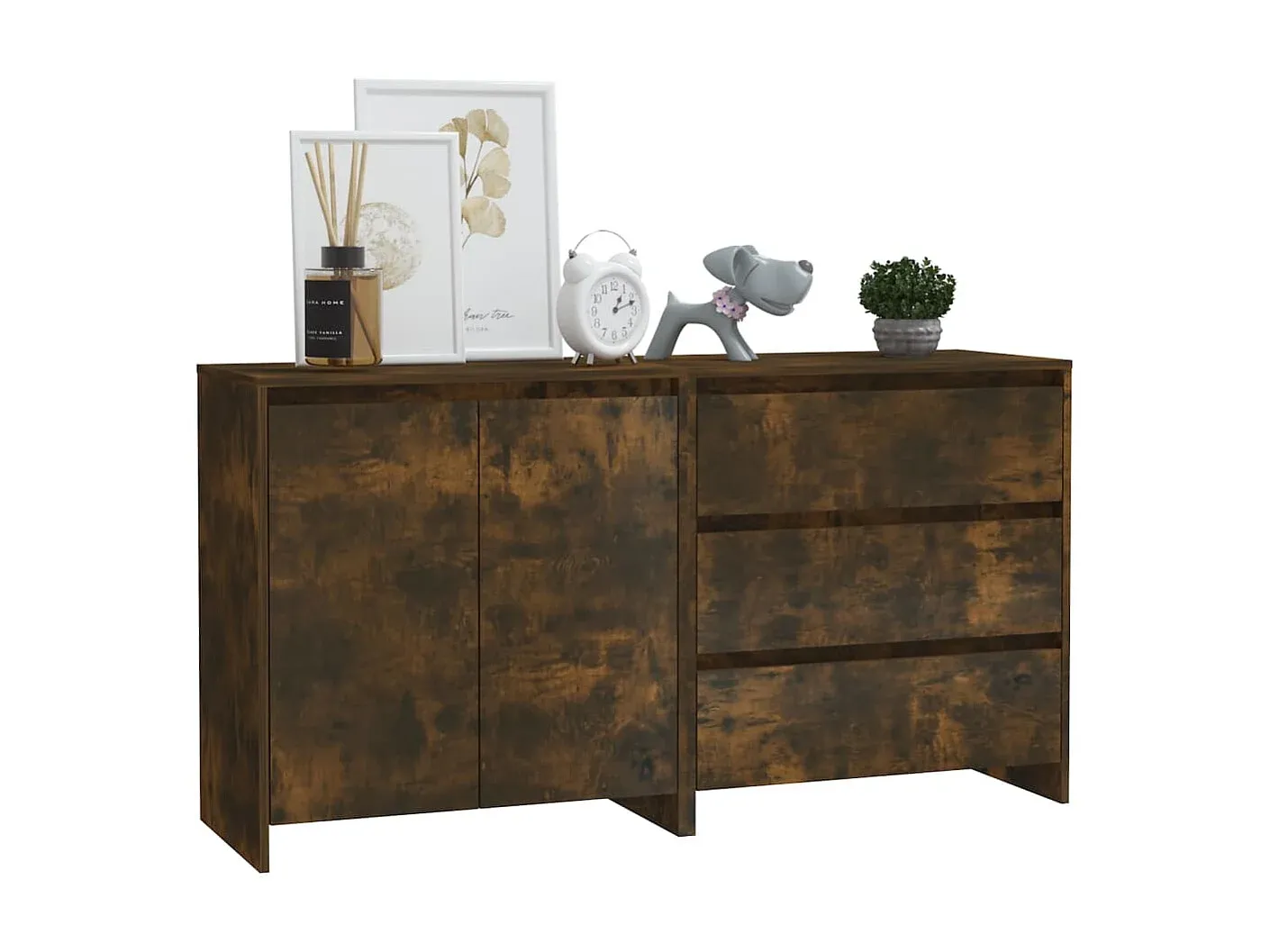 Moderne Sideboard in Räuchereiche Holzoptik