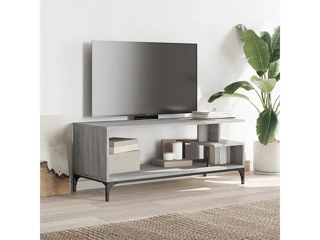 Moderner Fernsehtisch in Grau Sonoma, 102x40x41 cm
