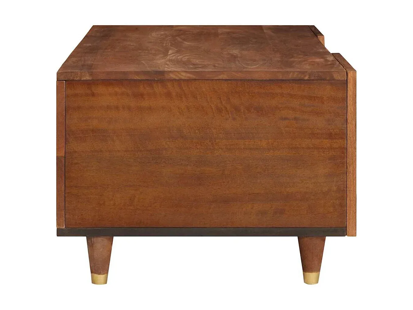 Moderner Holztisch für Wohnzimmer, Braun, 100x54x40 cm