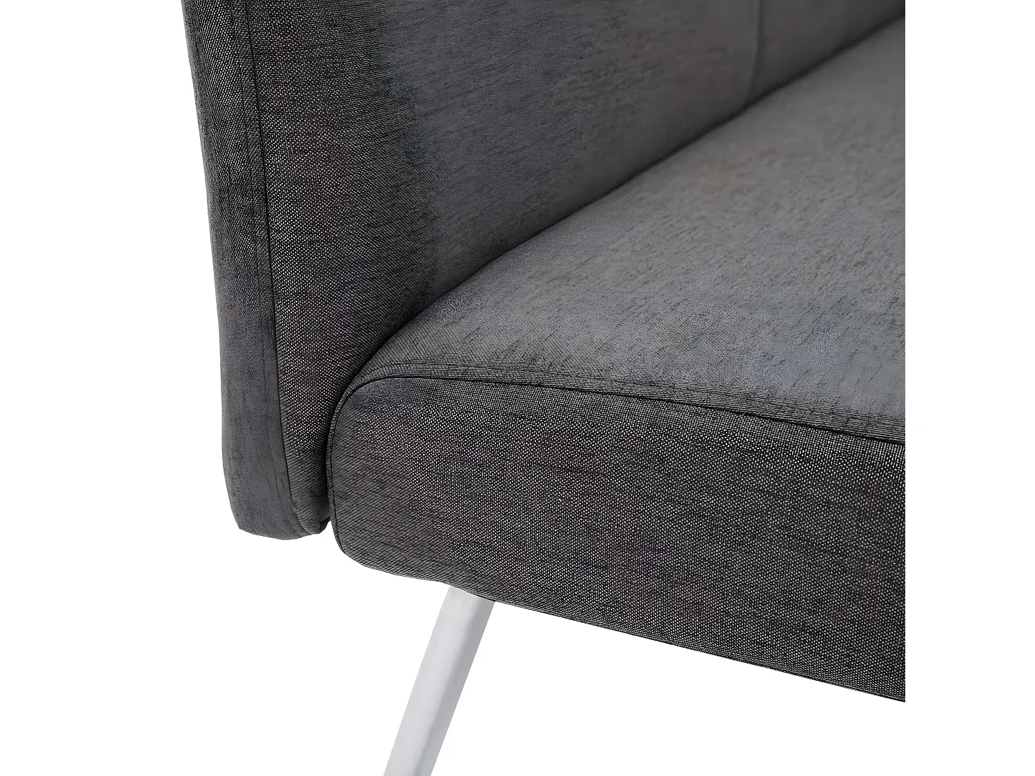 Moderne Gartenbank aus Holz, Grau-Braun, 160 cm