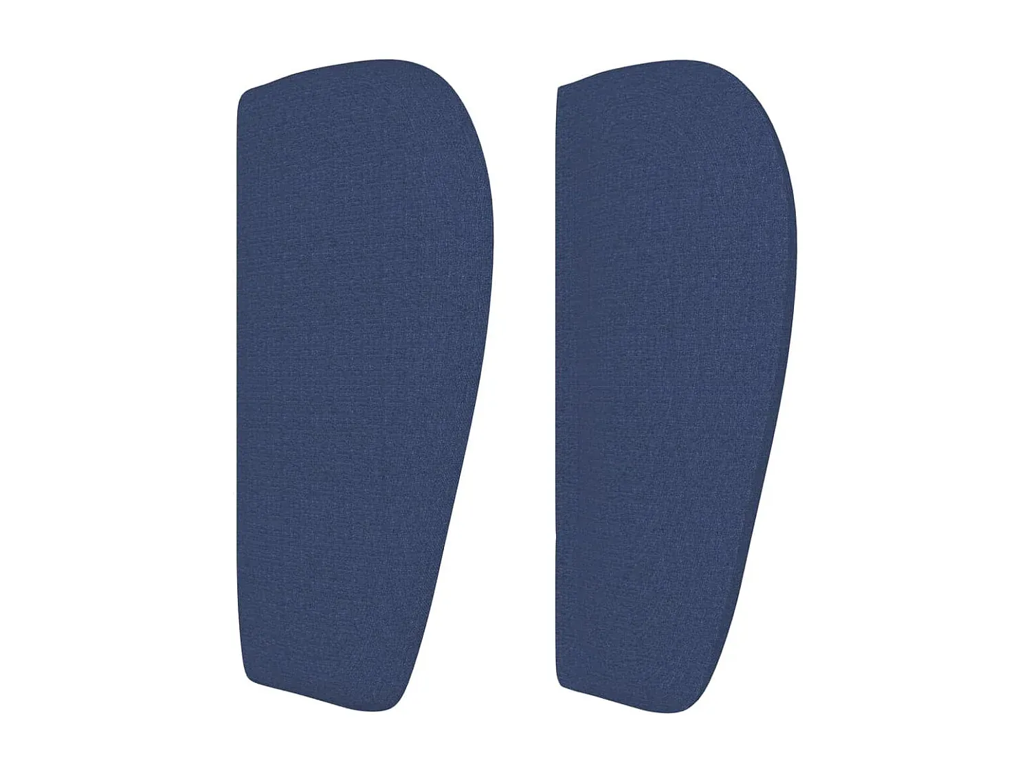 Blaues Kopfteil mit Ohren für Bett, 163x23x78/88 cm, Stoff