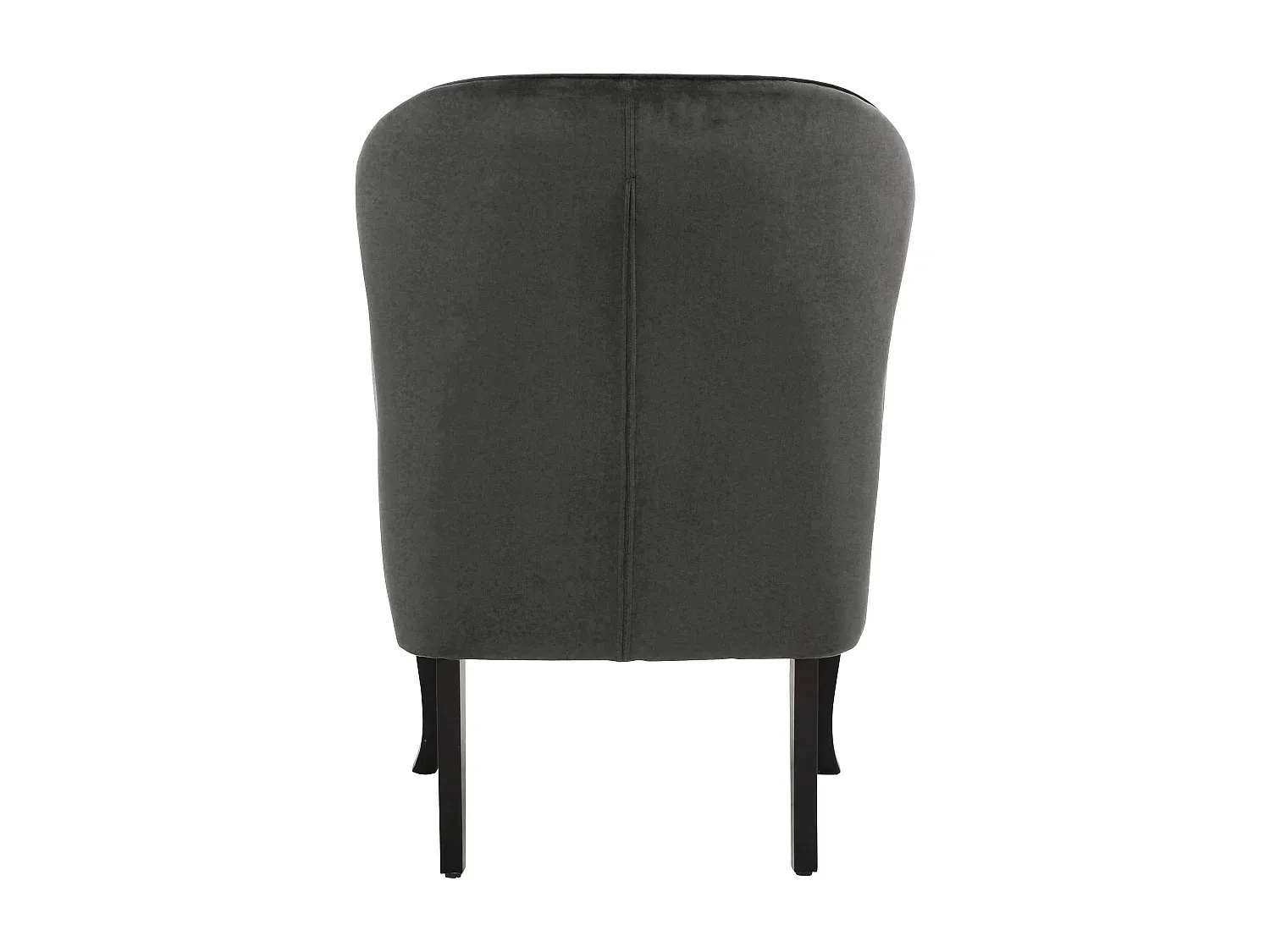 Eleganter grauer Samtsessel