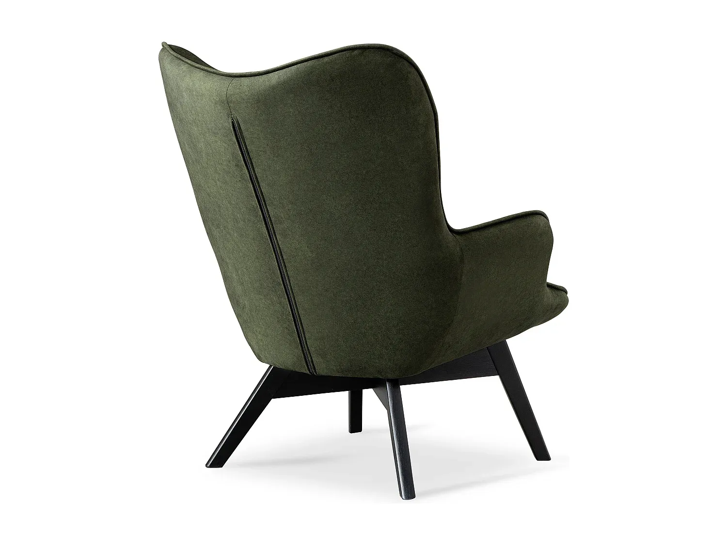 Moderner Einzelsessel in Dunkelgrün