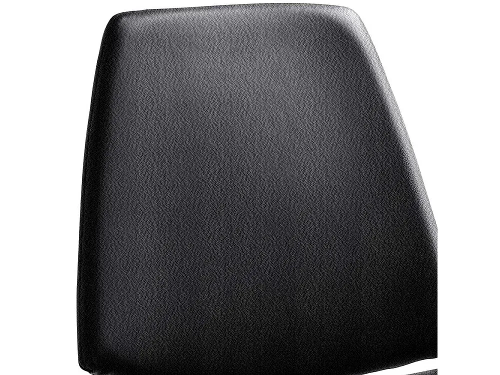 Höhenverstellbarer Barhocker mit gepolsterter Rückenlehne in Anthrazit