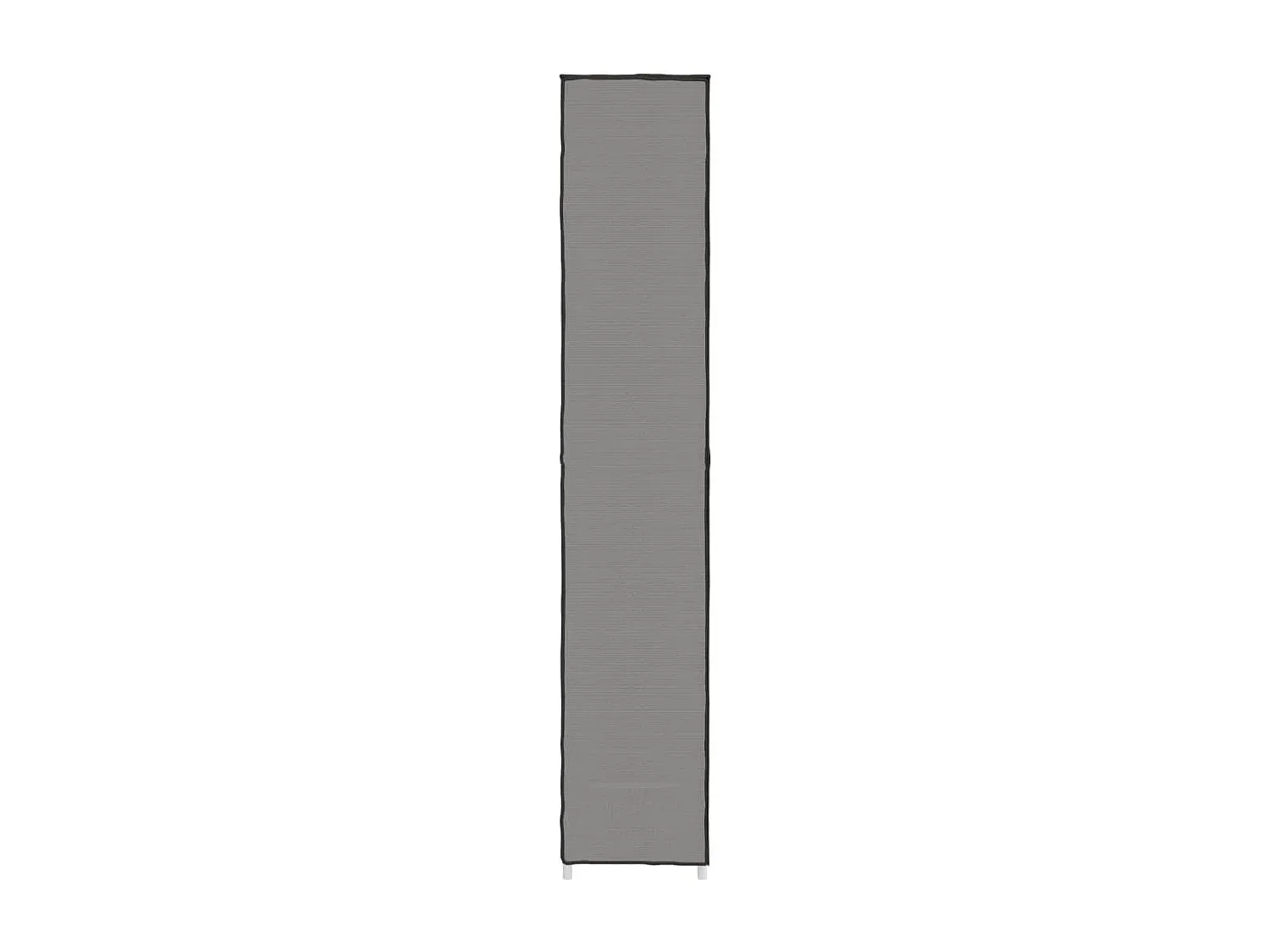 Stoff Schuhschrank in Grau, 60x30x166 cm