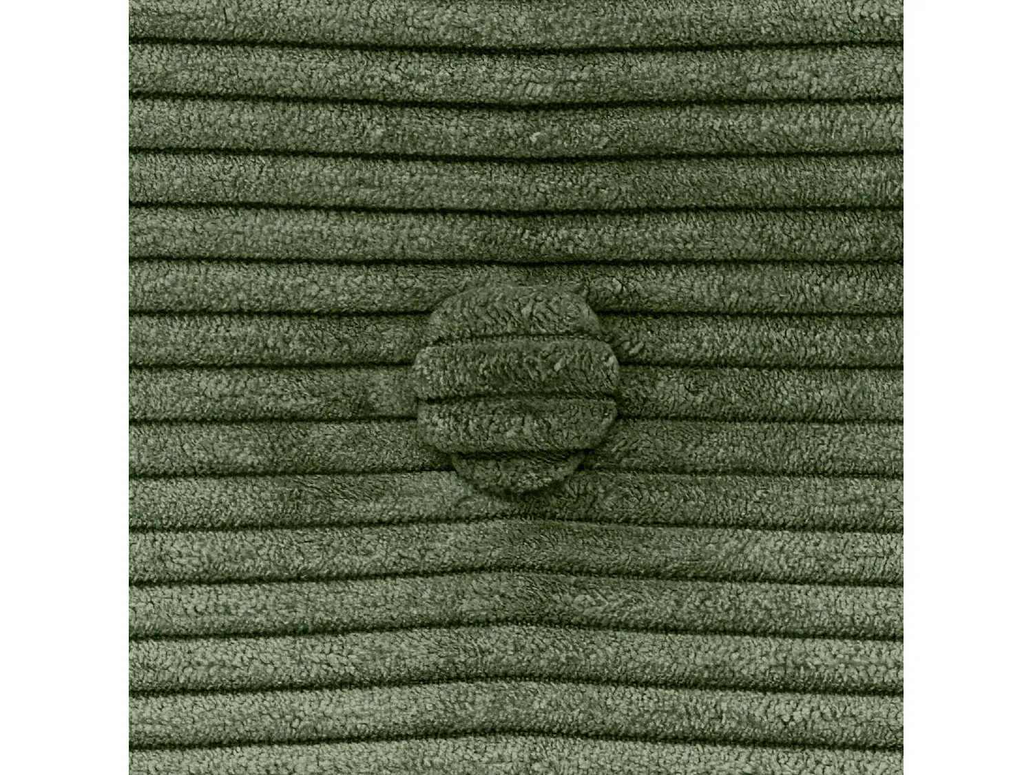 Einfarbiges Kopfteil aus Cord mit Knöpfen, Dschungelgrün, 105x105 cm