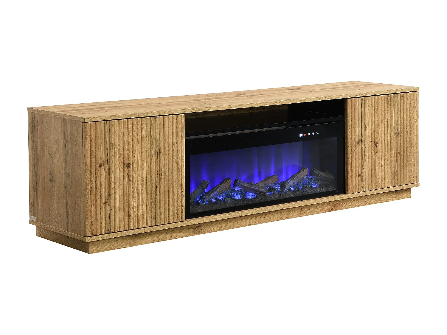 Moderne TV-Möbel mit LED-Kamin-Optik