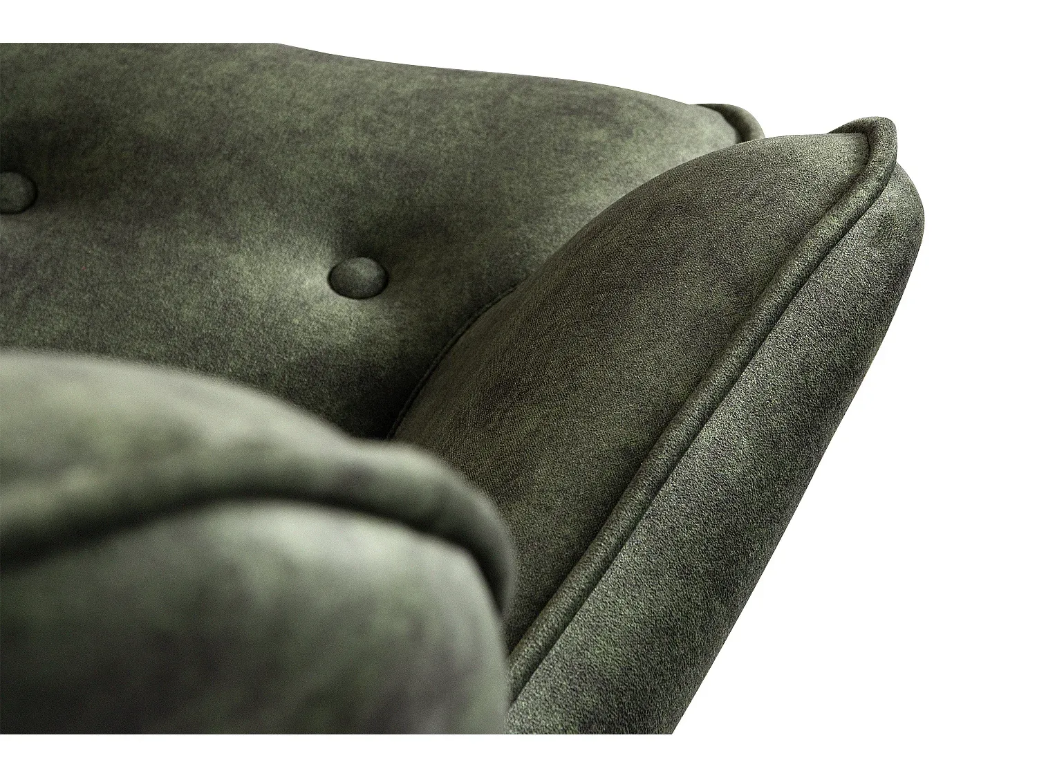 Moderner Einzelsessel in Dunkelgrün