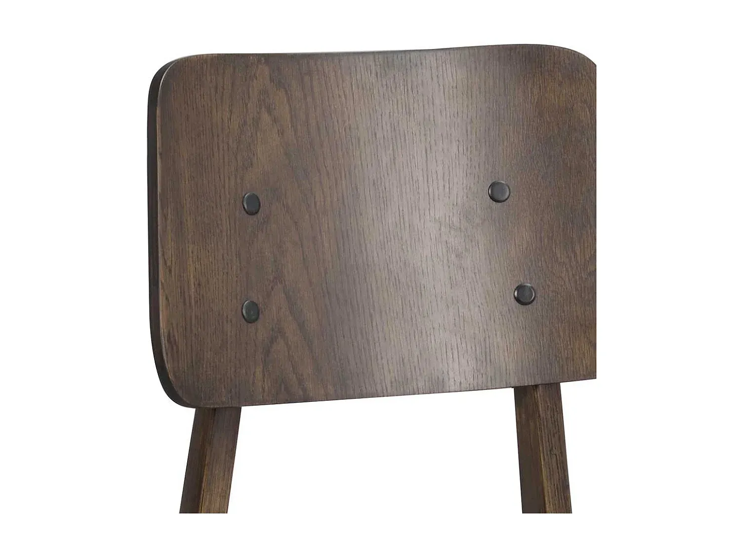 Esszimmerstuhl aus Dunkleiche und Beige im 2er-Set