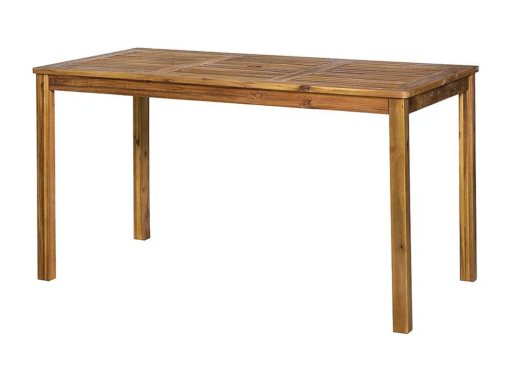 Robuster Gartentisch aus Akazienholz für den Außenbereich