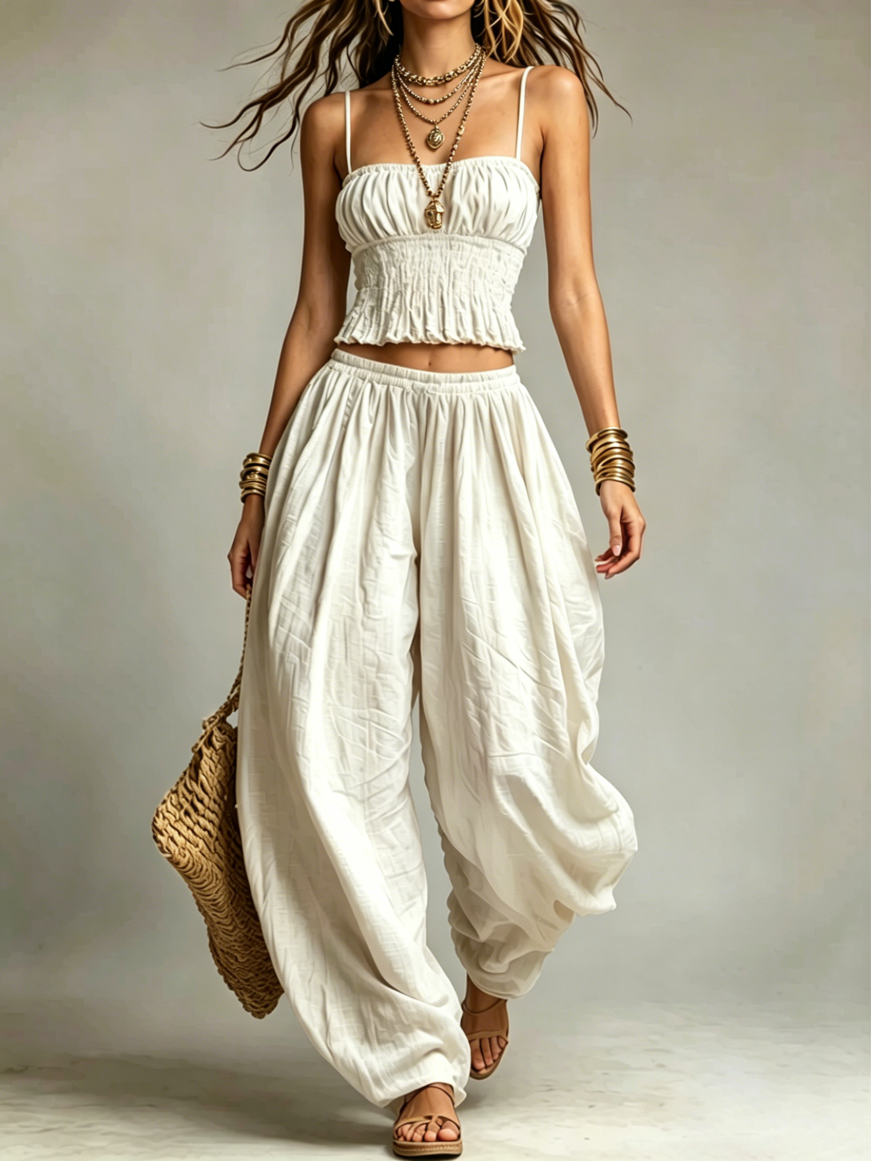 Boho Smocked Two-Piece Set