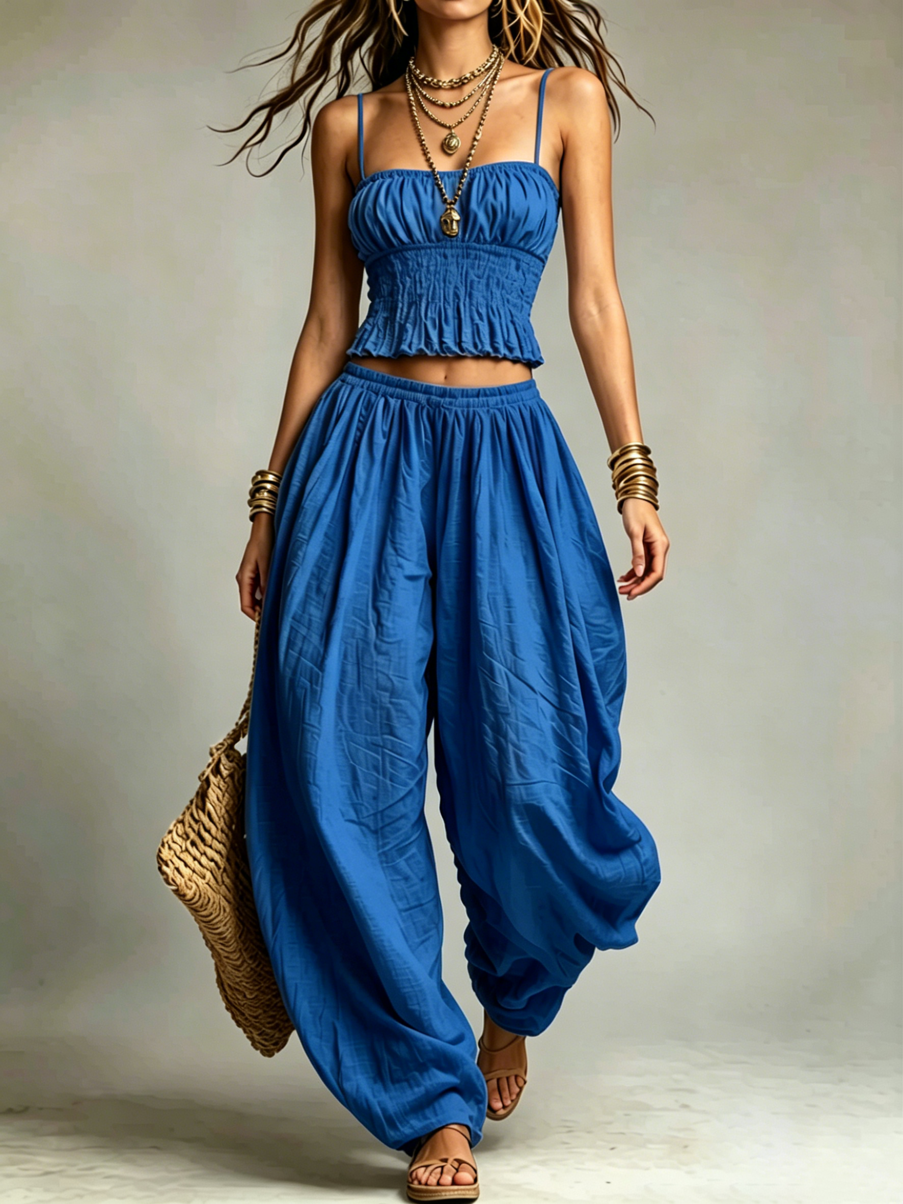 Boho Smocked Two-Piece Set