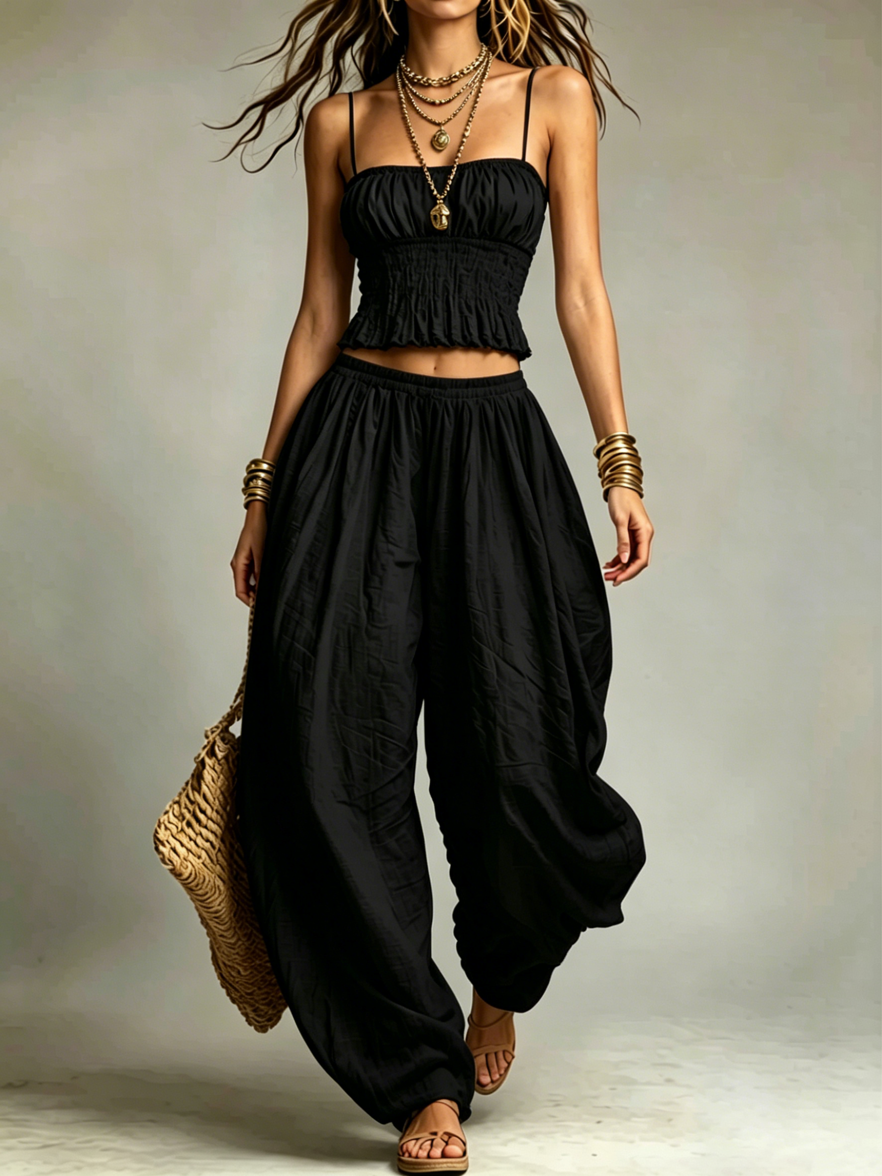 Boho Smocked Two-Piece Set