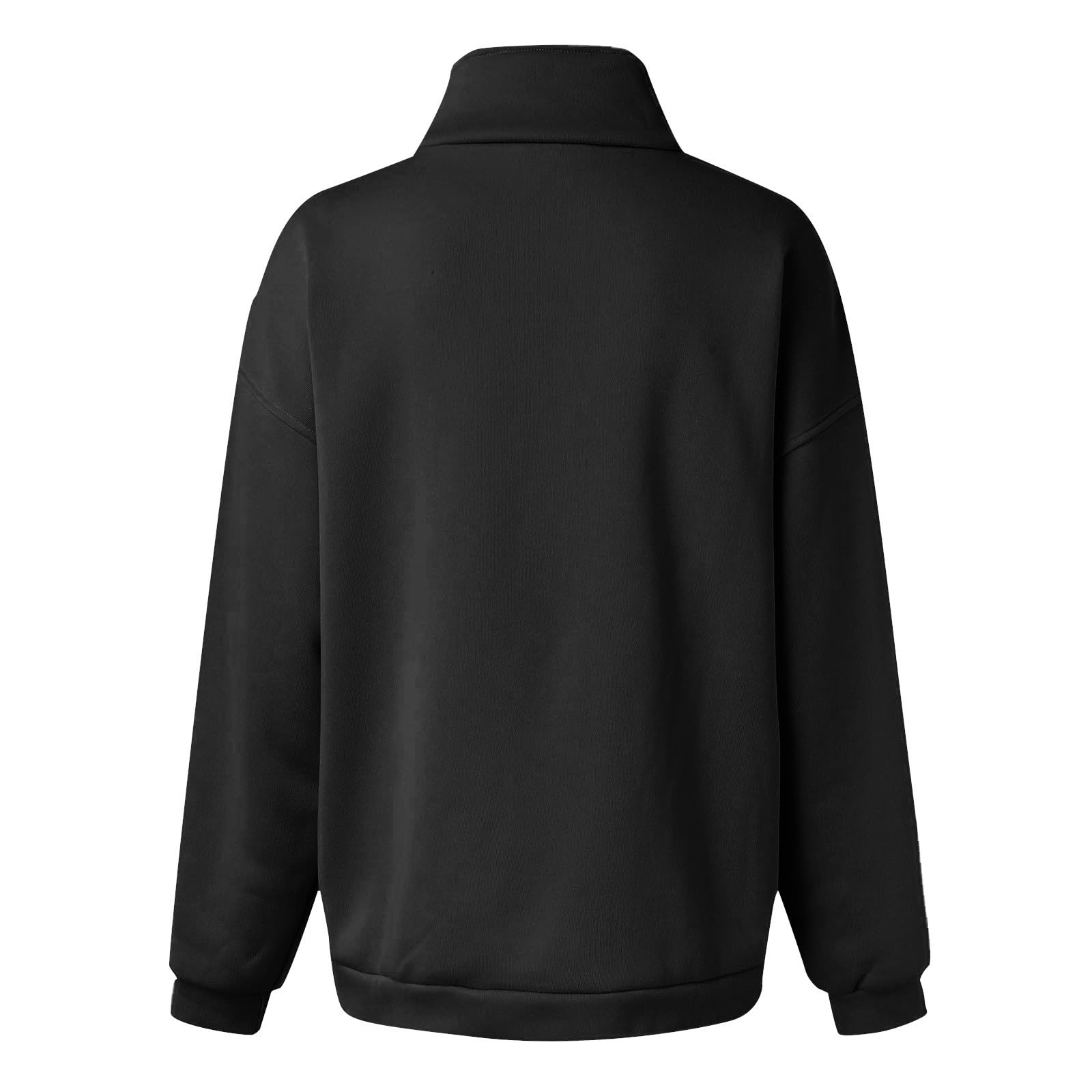 Women’s High Neck Quarter Zip Lounge Set Relaxed Sweatshirt & Jogger Pants 2 Piece Outfit