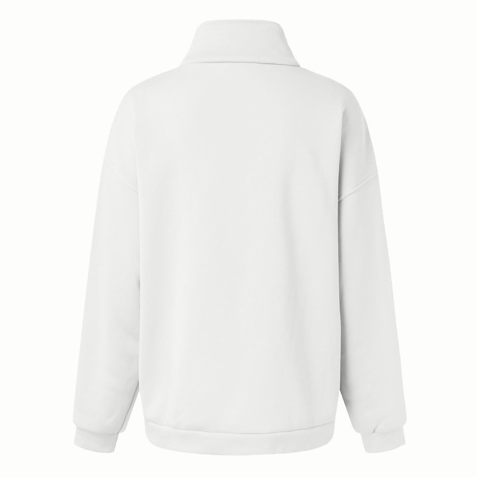 Women’s High Neck Quarter Zip Lounge Set Relaxed Sweatshirt & Jogger Pants 2 Piece Outfit