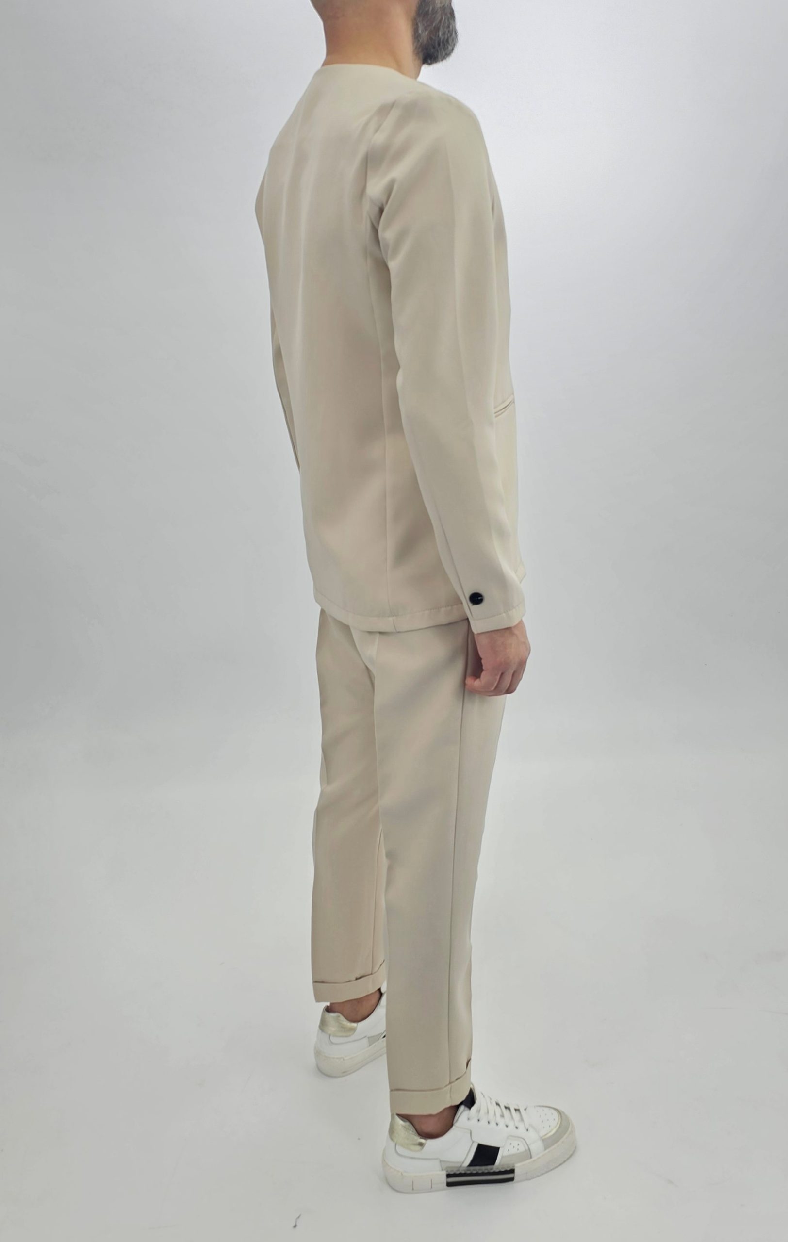 Men’s Minimalist Relaxed Fit Two-Piece Set – Lightweight Tailored Lounge Suit