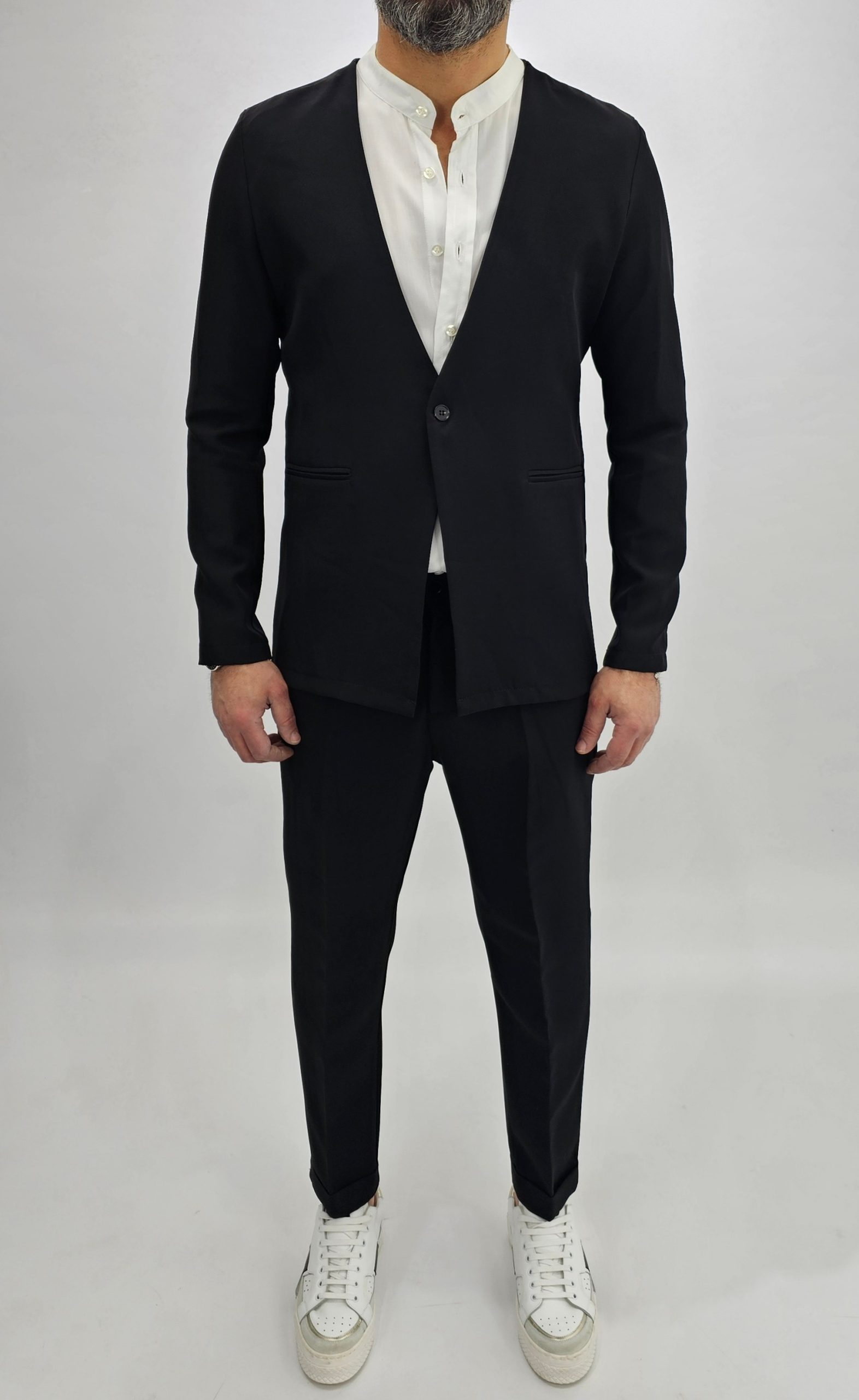 Men’s Minimalist Relaxed Fit Two-Piece Set – Lightweight Tailored Lounge Suit