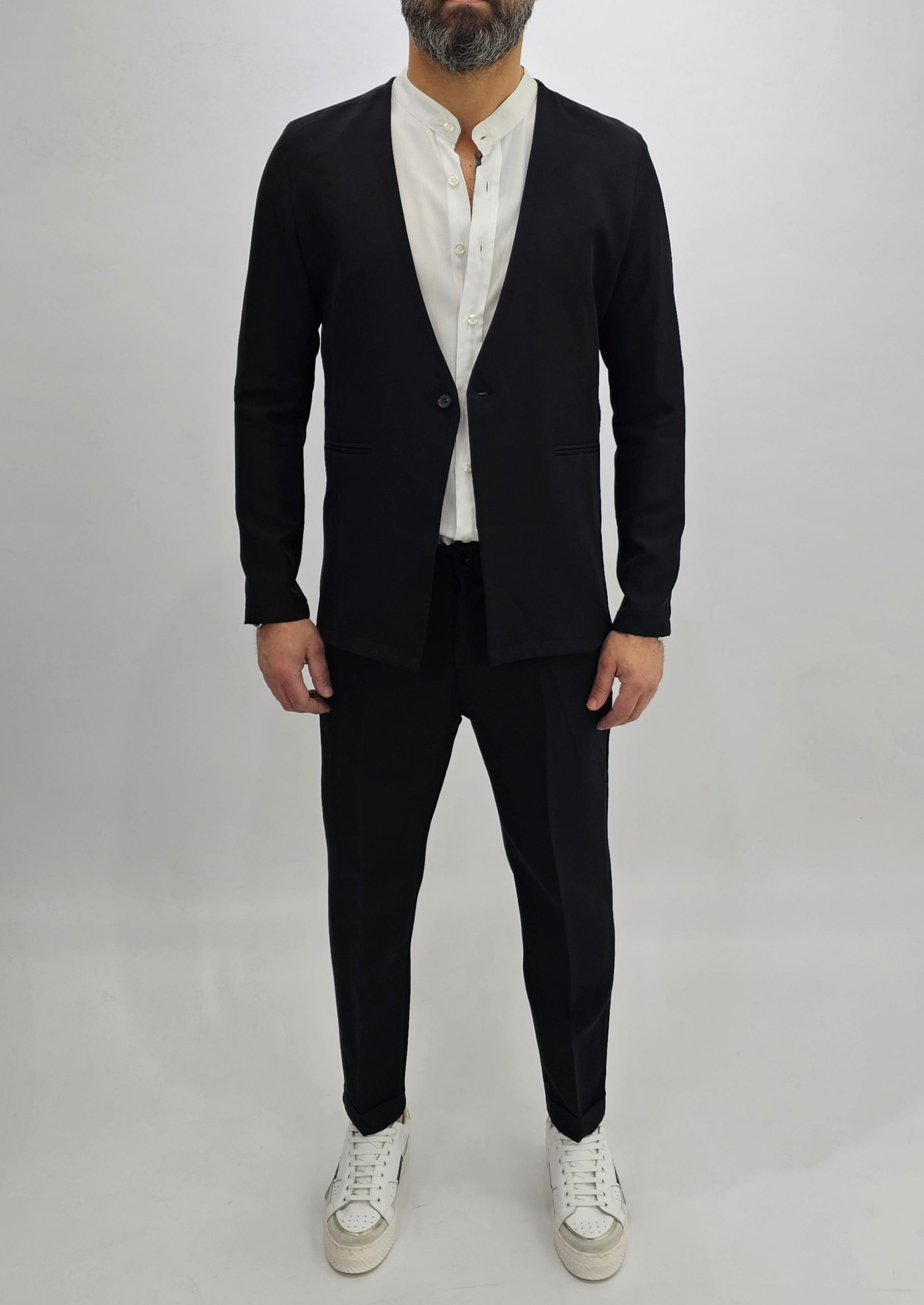 Men’s Minimalist Relaxed Fit Two-Piece Set – Lightweight Tailored Lounge Suit