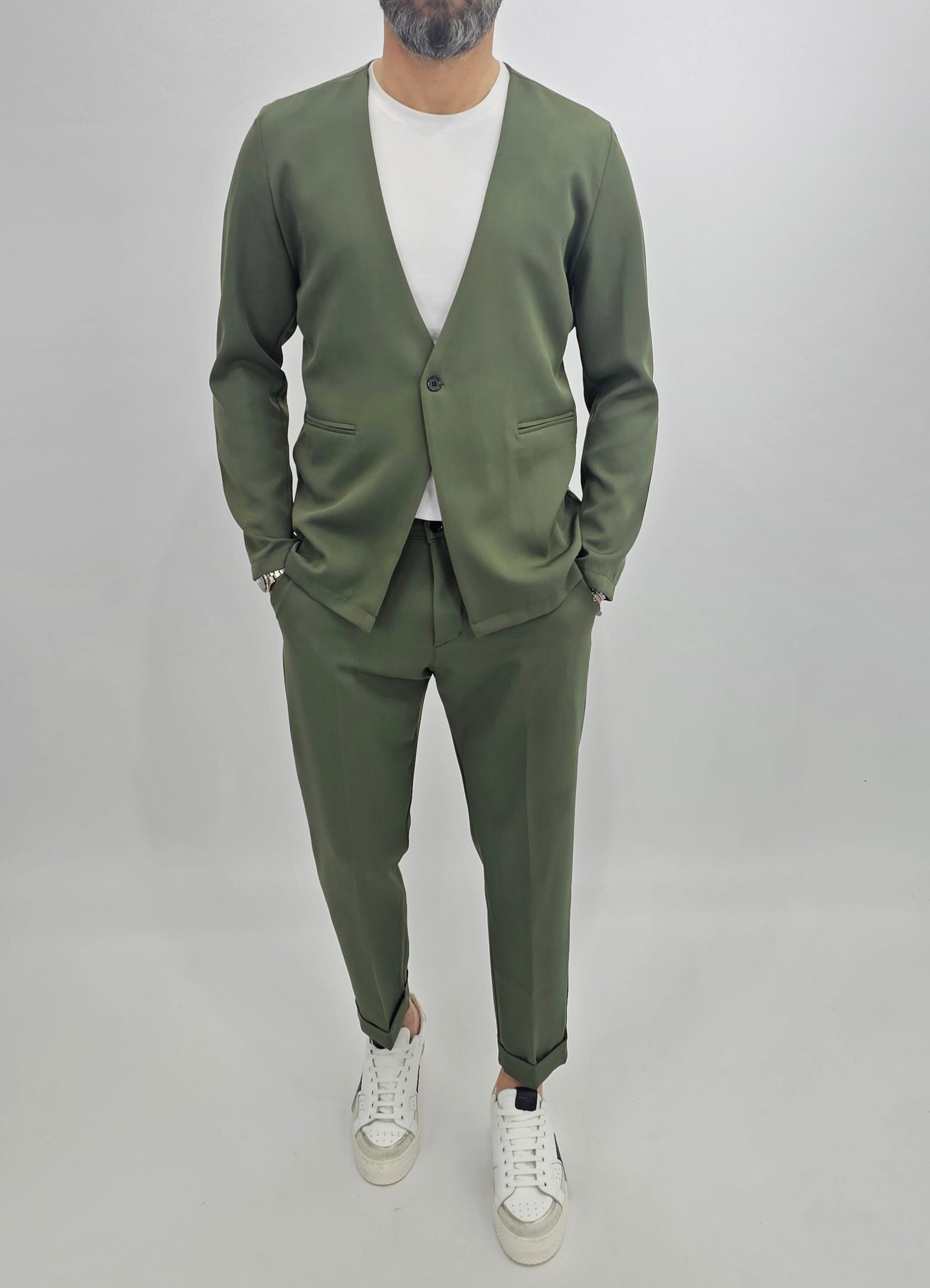 Men’s Minimalist Relaxed Fit Two-Piece Set – Lightweight Tailored Lounge Suit