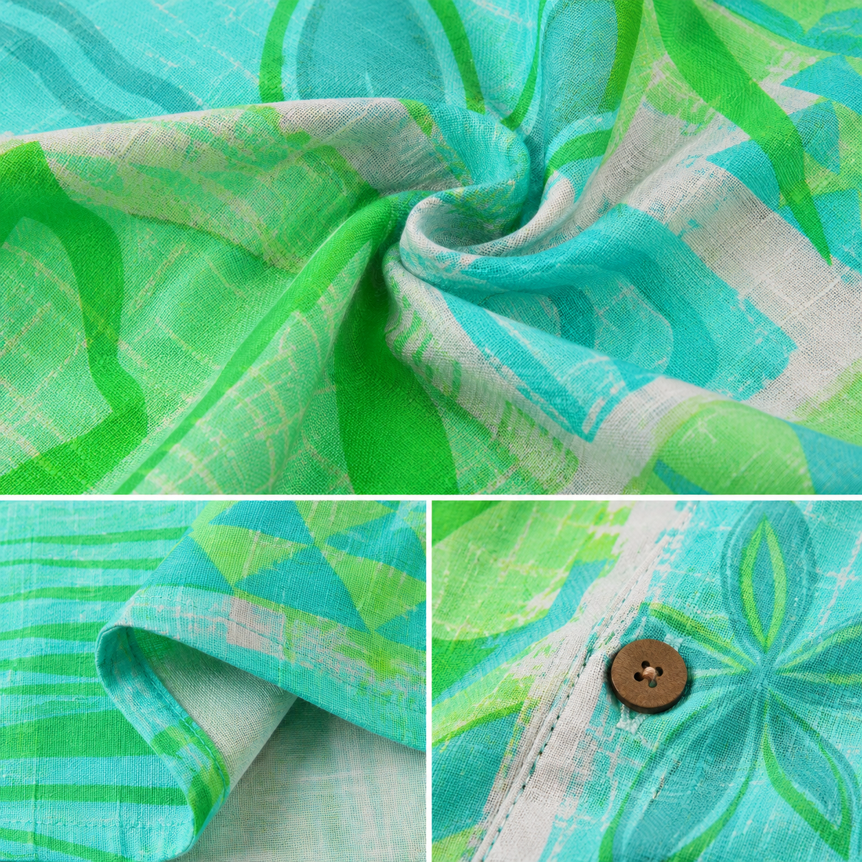 Airy woven fabric detail