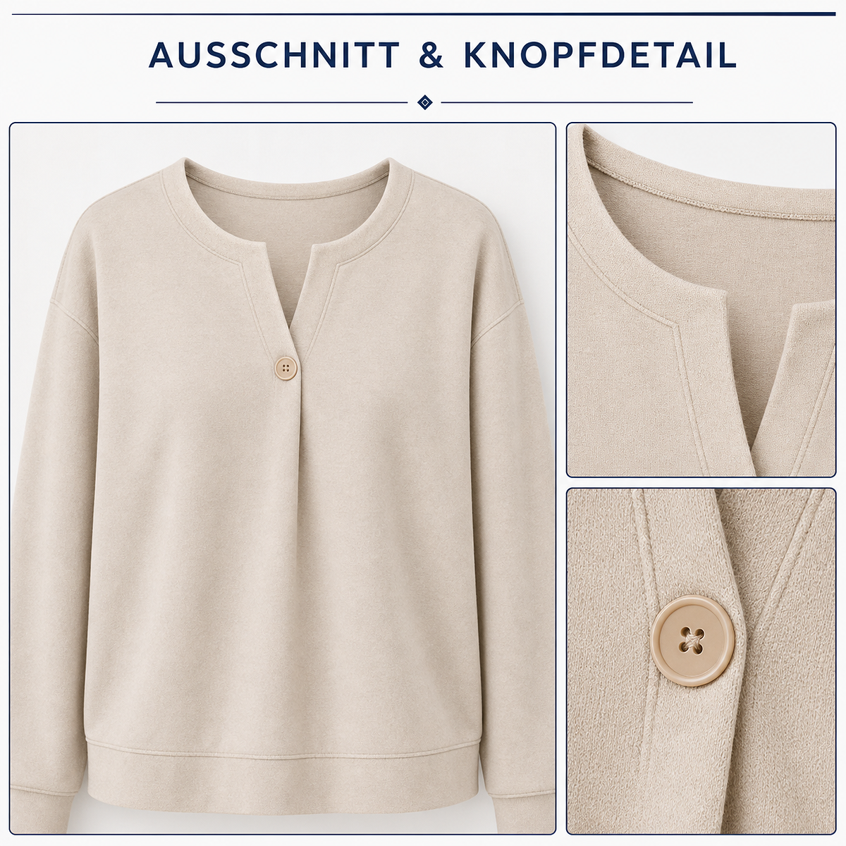 1tu0731003 Detailansicht von Ausschnitt und Knopf