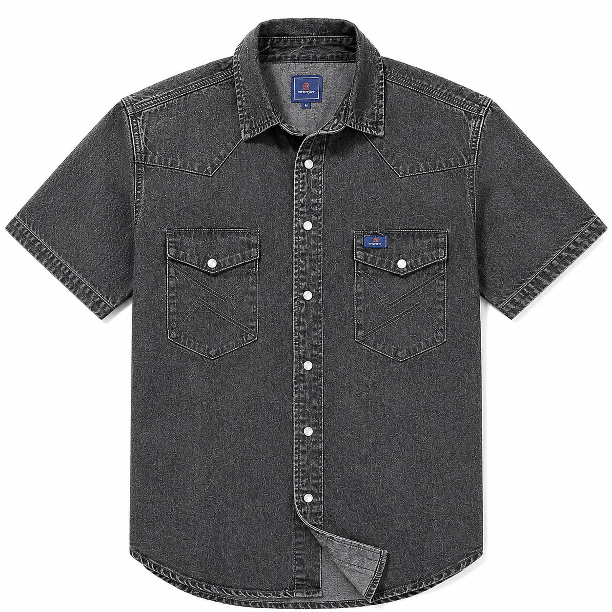 🔥 Hot Sale 🔥 Men's Short-Sleeve Washed Denim Work Shirt