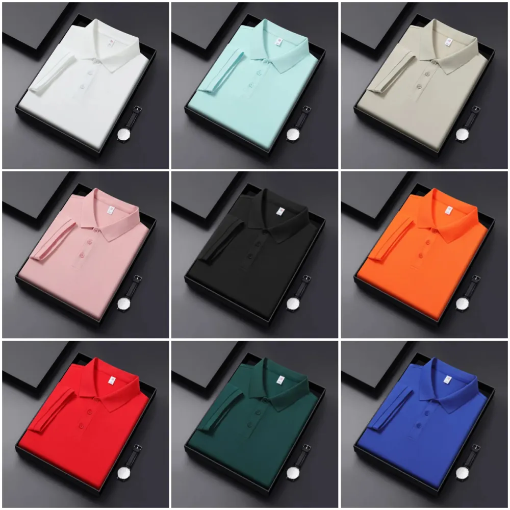 9 Pack | Men's Classic Fit LIGHT Polo Shirts