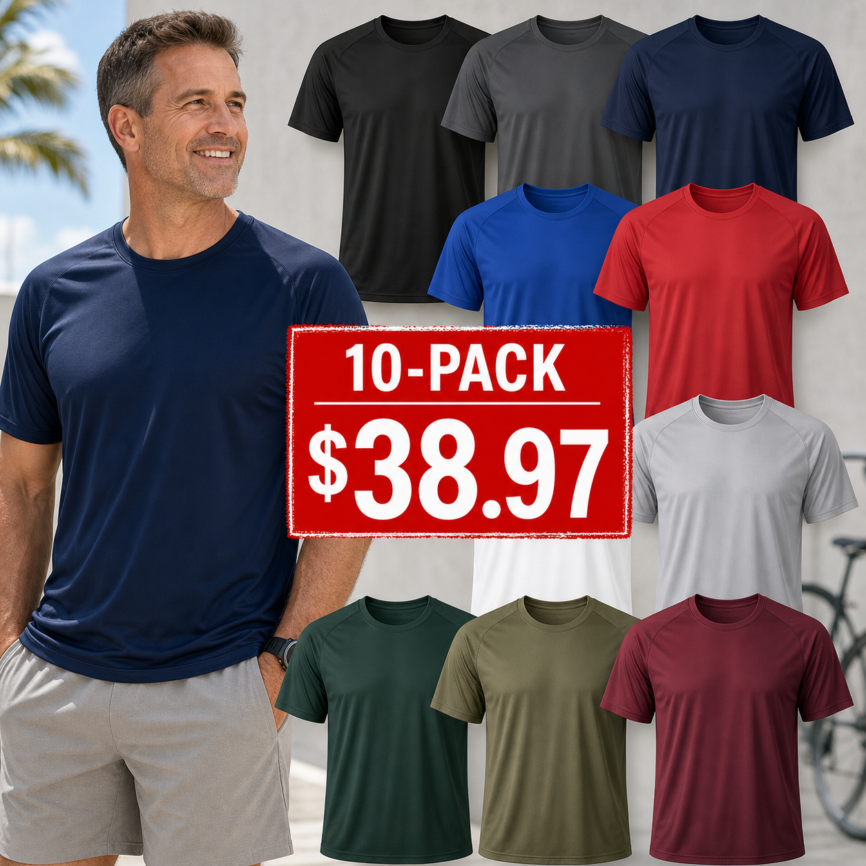 Men's Quick-Dry Cooling Everyday T-Shirts