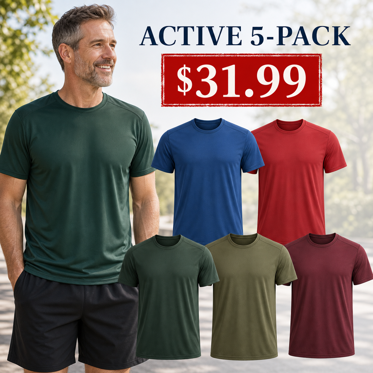 Men's Quick-Dry Cooling Everyday T-Shirts